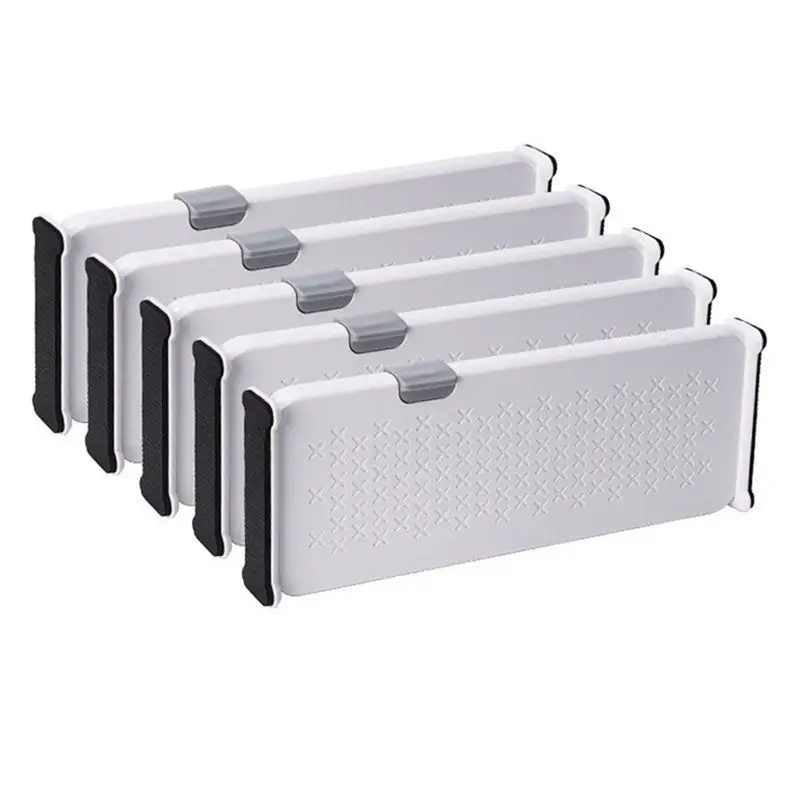 

B52C, 5 упаковок, расширяемые перегородки для ящиков для одежды, регулируемые органайзеры 11,02-17,52 дюйма, разделители высотой 4,13 дюйма