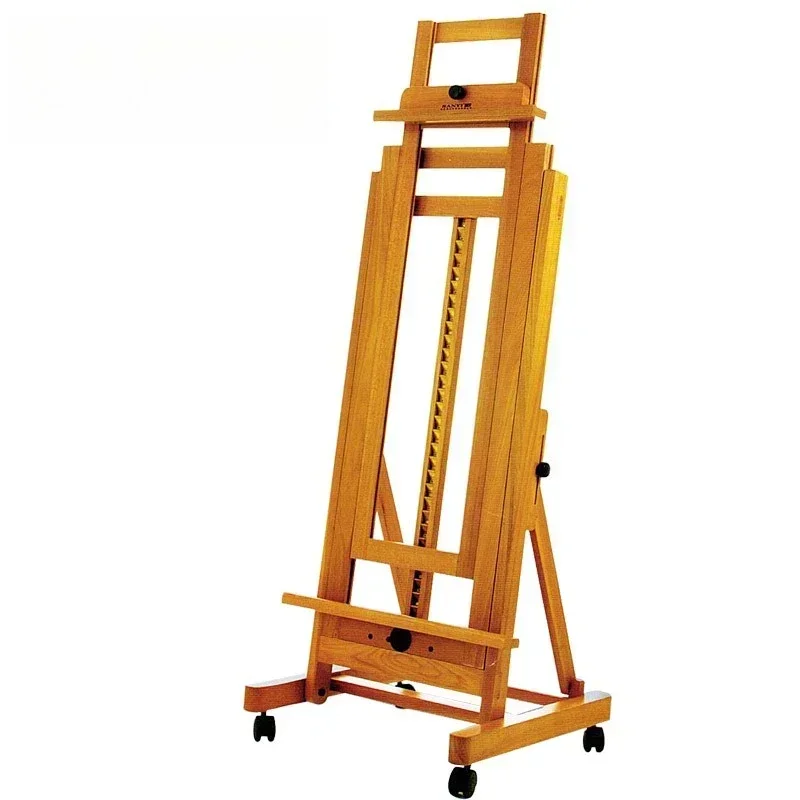 TJ5960C elm wood, lift floor easel, advertising poster display stand