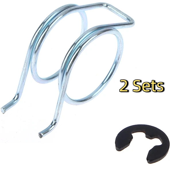 مجموعتان من مقبض فرامل الدراجة الكهربائية، زنبرك مزدوج التواء #1