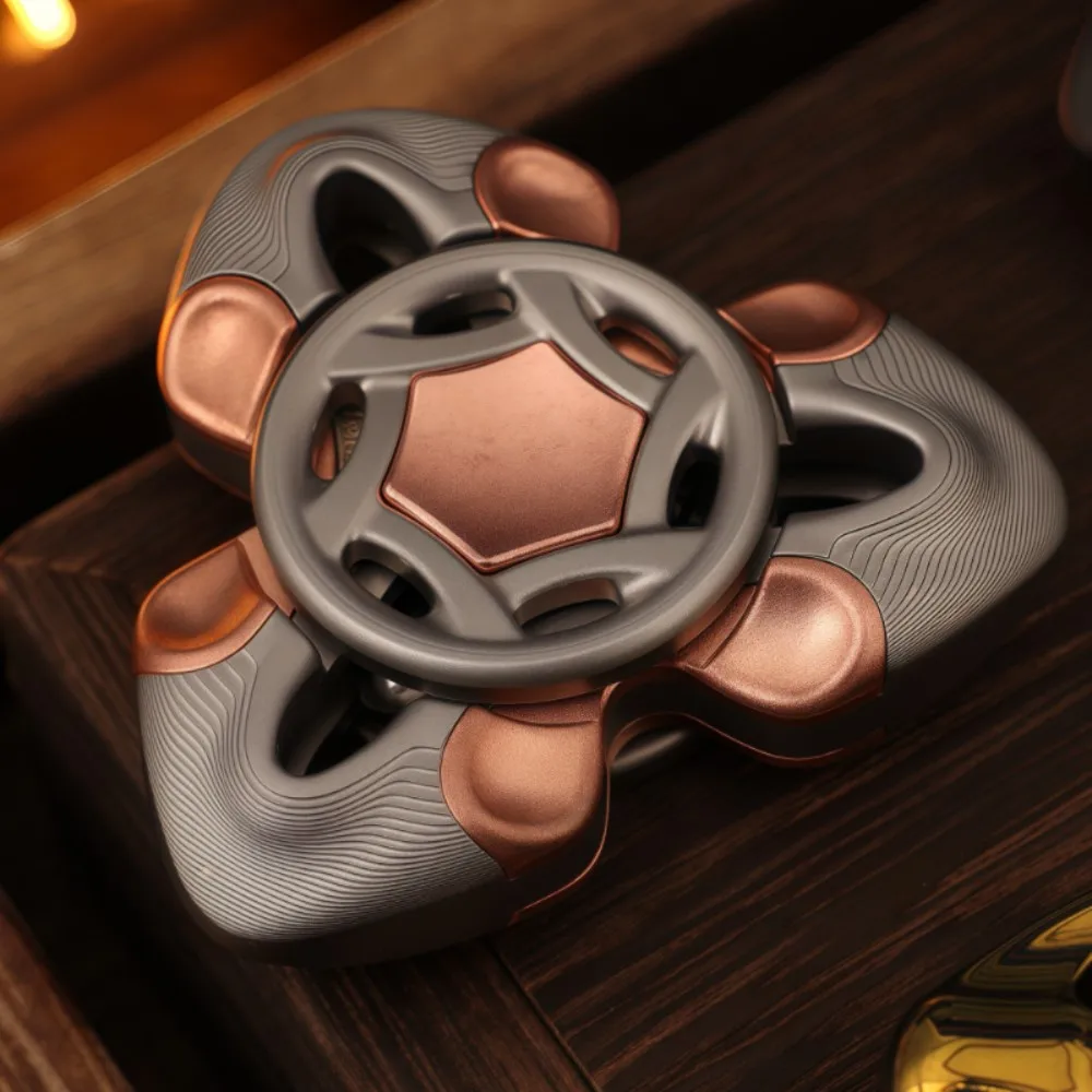 CHIMAGO EDC Macchina in acciaio inossidabile Finitura Fidget Spinner Fidget Toys per adulti Accessori da scrivania Spinner agitati