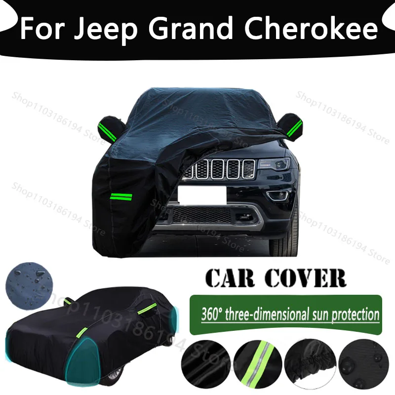 

For Jeep Grand Cherokee Outdoor Protection Full Car Cover Snow Covers Rainwater Sunshine Dustproof Scratches Car Cover