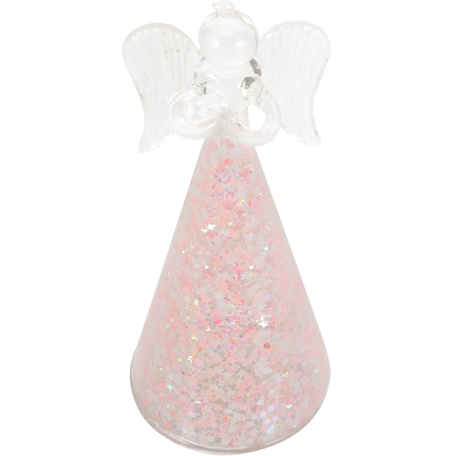 

Glass Angel Adornment Simple Artistic Desktop Decor Exquisite Home Ornament Perfect Housewarming Gift Blessing Angel Decoration