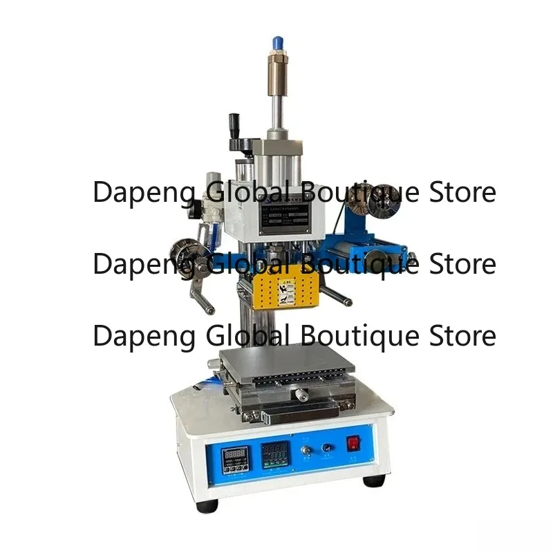 Factory Small Drawer Type Pneumatic Fabrics Plastic Wooden Napkin Pape Soap Gold Foil Embossing Machine Bronzing Machine