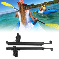 Kayak Pedals Recognizable Left Right Signs Adjustable Kayak Foot Pegs Black Color Adjusting Boat Direction for Fishing Boats