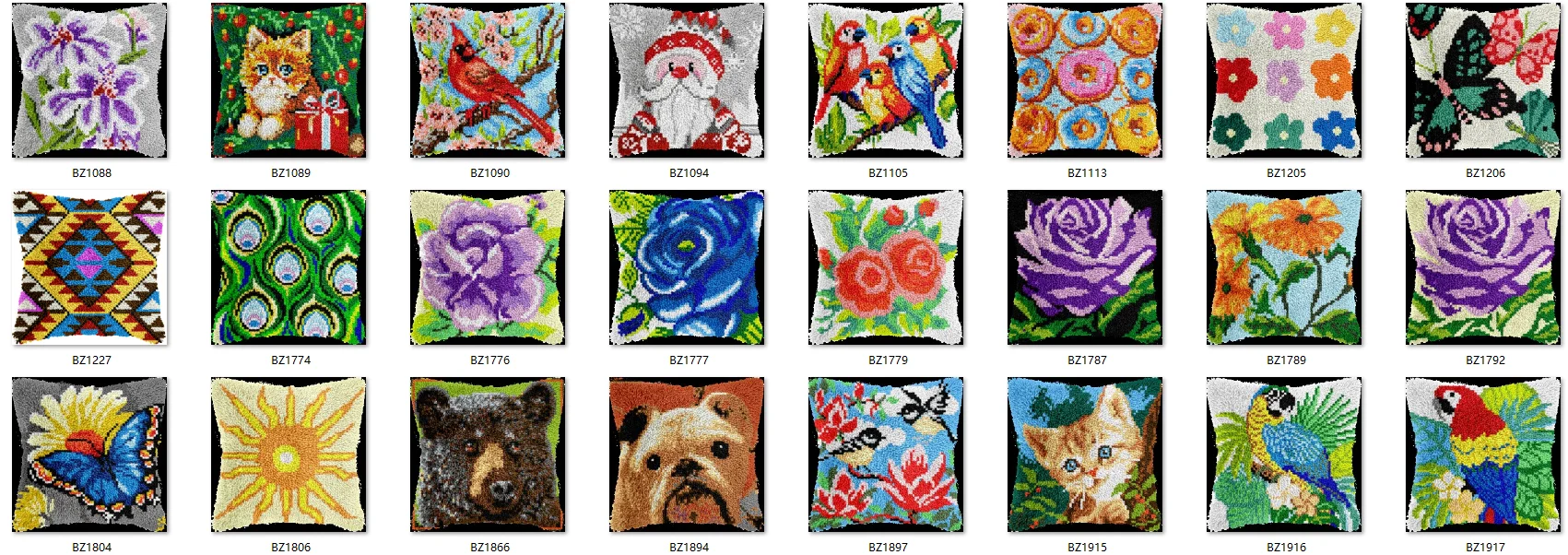 

Наборы крючков с защелкой, крючок с защелкой, подушка для коврика, предварительно напечатанный холст, вязание крючком, рукоделие, поделки для взрослых, 43-43 см, подсолнухи 2025