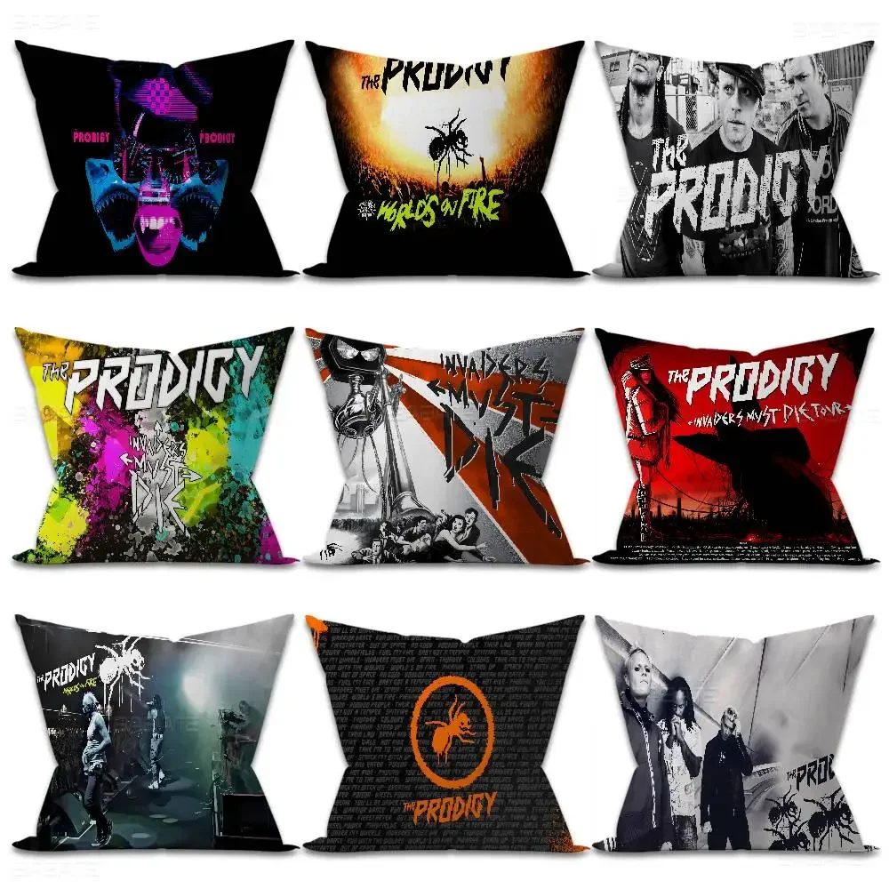 Band T-the Prodigy Anmie Maple Design Cushion Cover Happy Autumn Harvest Decor Holiday Decorati Pillow Cover