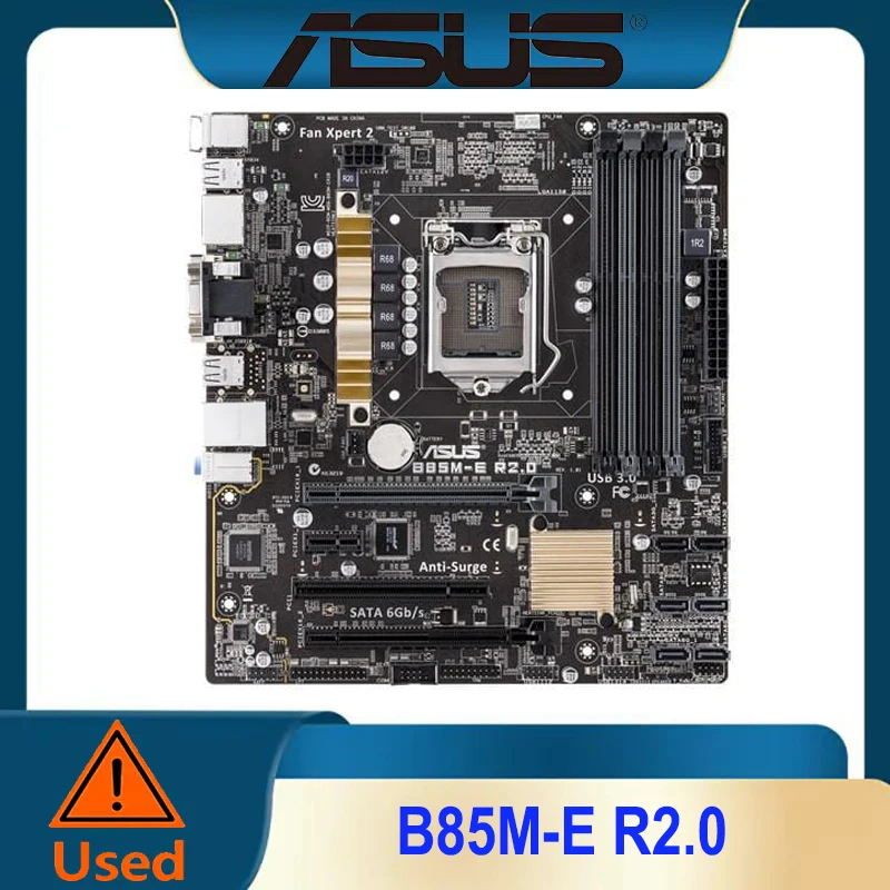 

ASUS B85M-E R2.0 LGA1150 Гнездо, DDR3, M-ATX, B85, HDMI, DP, VGA, DVI Mothebroard