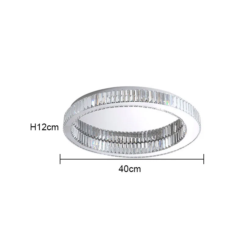 TAONUANSHU Lustre Plafonnier Moderne en Cristal et Or 5
