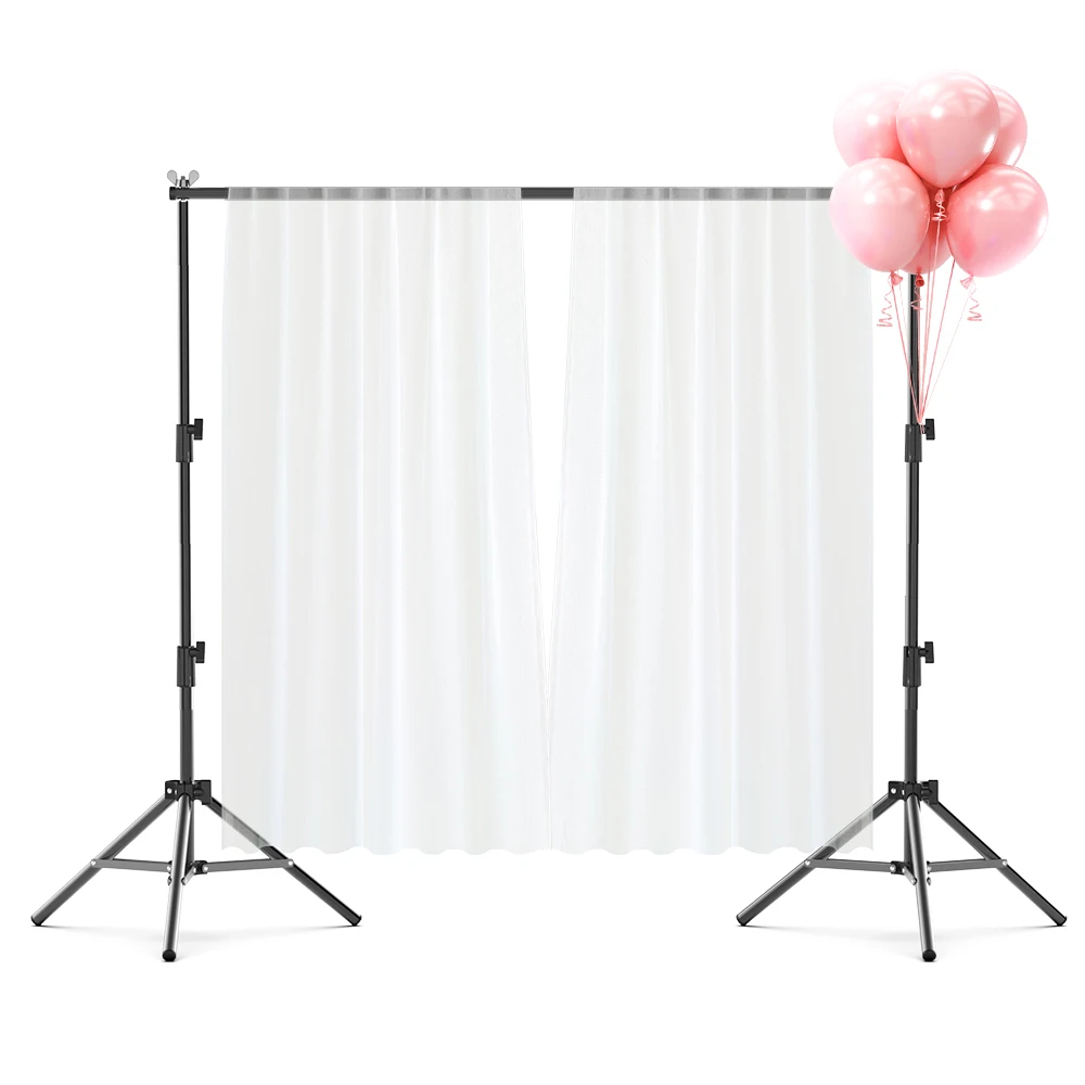 Photography Backdrop Stand 2.6MX3M Adjustable Photo Studio Background Support System Backdrops With Carry Bag Green Screen Frame