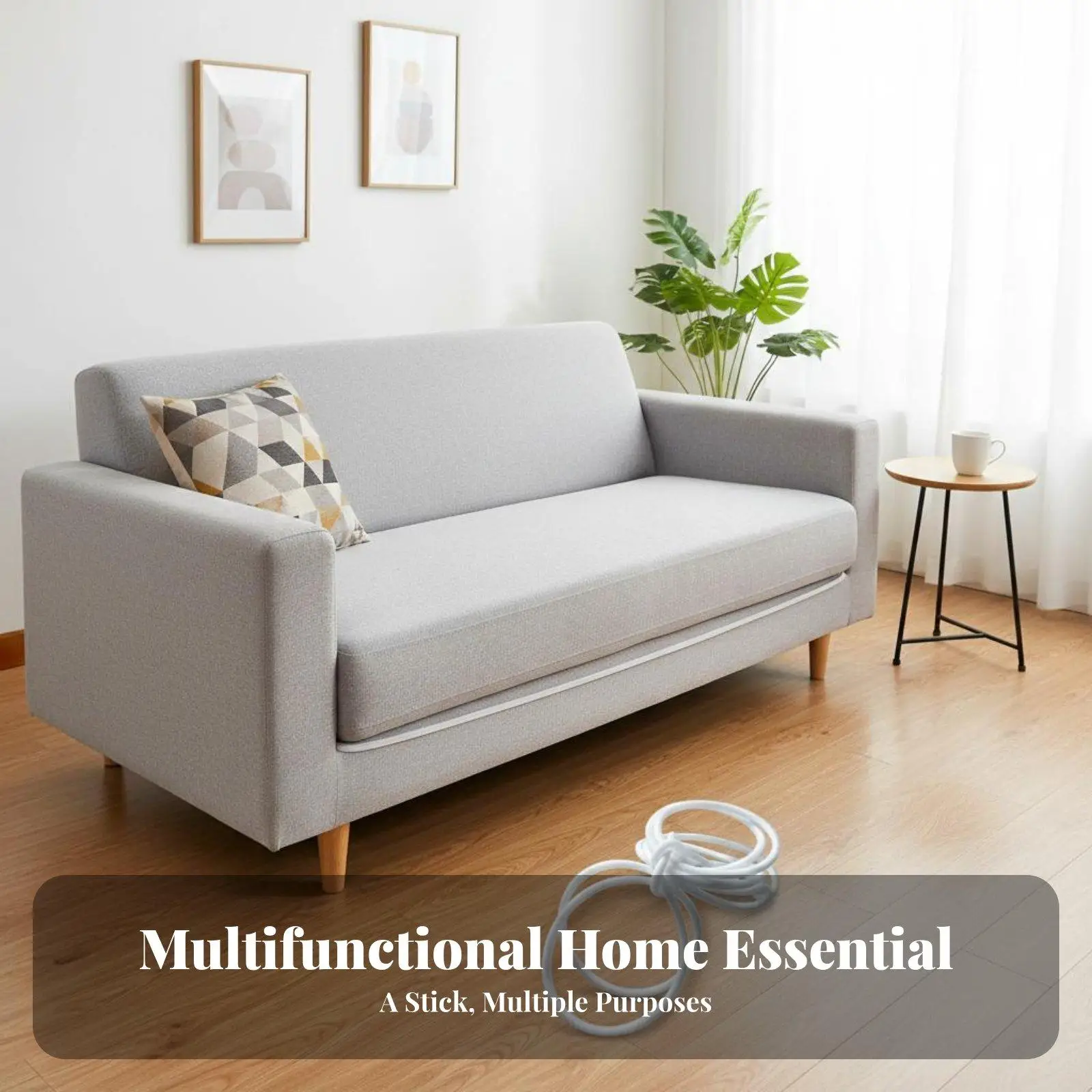 Non Slip Sofa Cover Tuck Strip Foam Gripper for Cushion Hold Securely Easy Cut Furniture Accessory Keeps Slipcover Smooth