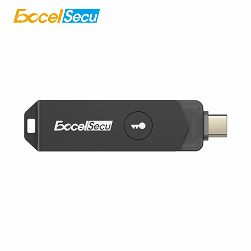 Excelsec- llave de seguridad FIDO2 NFC, dispositivo Hid estándar duradero portátil, cifrado, contraseña, inalámbrica, dos factores, autenticación