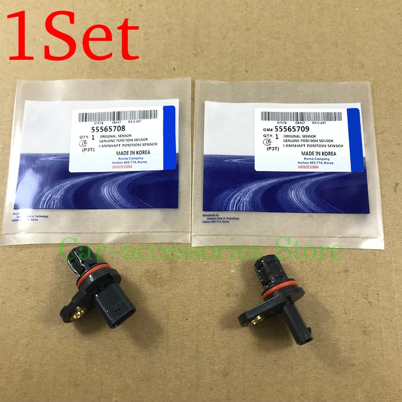 1Set Camshaft Position Sensor For Chevrolet Cruze Sonic Orlando Opel Vauxhall Pontiac G3 Opel Vauxhall Astra 55565708 55565709