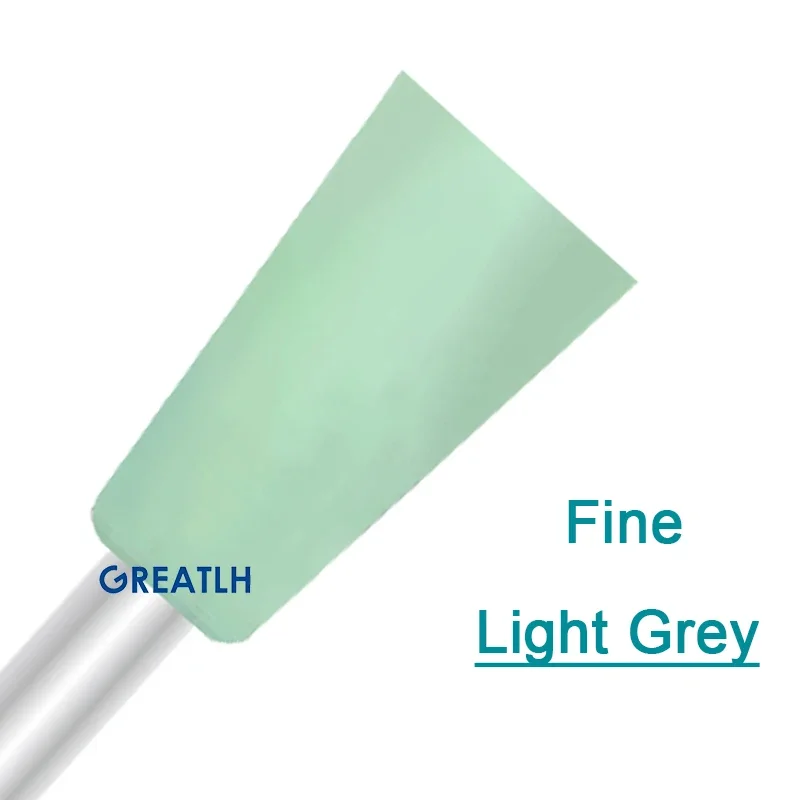 Dental Silicone Grinding Heads Fine Head Teeth Polisher Polishing Light Grey Dental Tools 100pcs/set