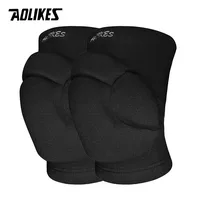 AOLIKES 1 par de rodilleras deportivas gruesas, rodillera para deportes extremos de voleibol, soporte para baile, Yoga, Protector elástico de rodilla