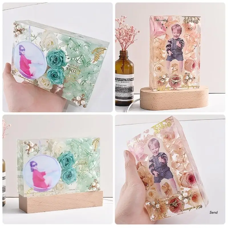 Rectangle Silicone Molds Epoxy Resin Photo Frame Molds Insect Dried Flower Specimen Mold Bookends Resin Mould DIY Craft