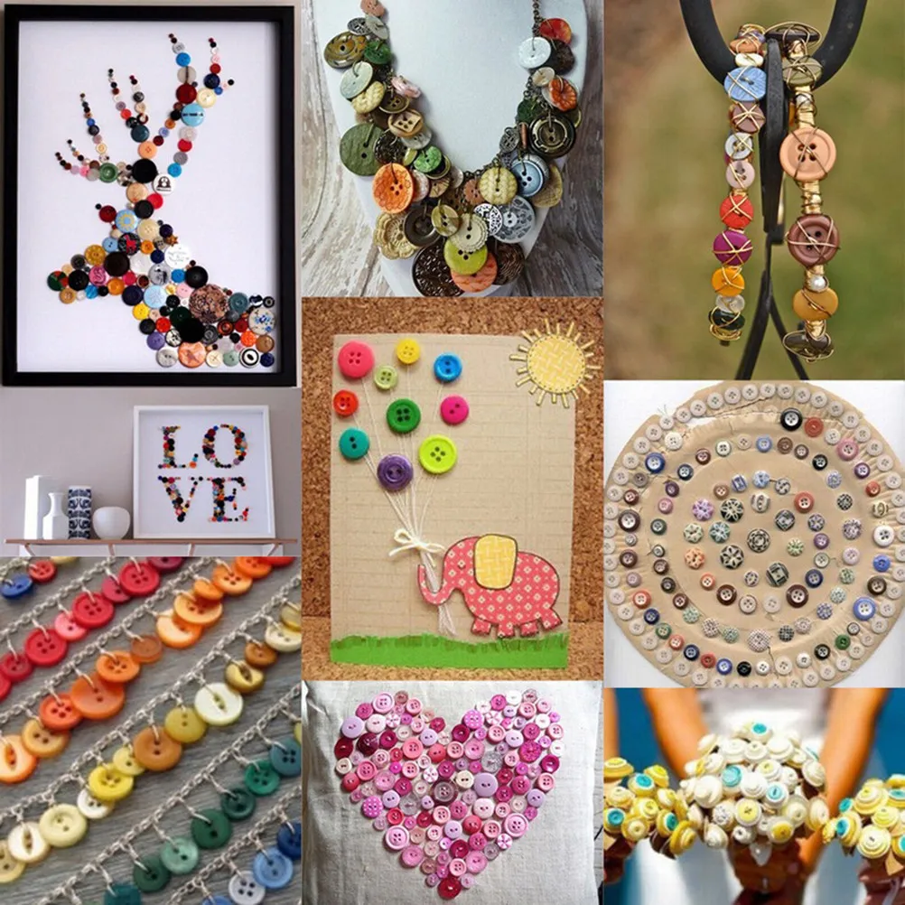 

100pcs Colorful Wooden Buttons High Quality Decorative Sewing Projects Craft Supplies Fashion Accessories Embroidery