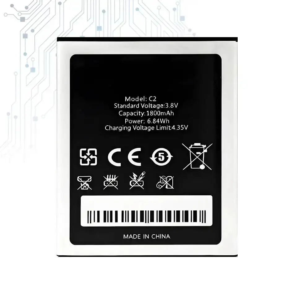 Fast Charging For Oukitel C2 1800Mah Mobile Phone Battery