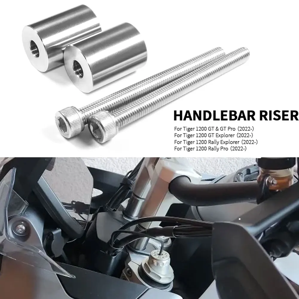 For Tiger 1200 GT GT Pro GT Explorer Rally Pro Rally Explorer 2022- Handlebar Risers Bar Riser Adapter