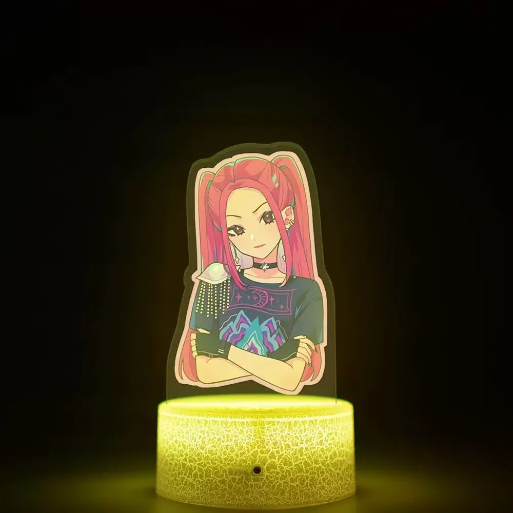 K-POP Anime Zoe Rumi Mira Saja Boys Remote Control Night Light 16 Color LED Lamp USB Rechargeable Birthday Gift Kpop Fans Kids - Image 5