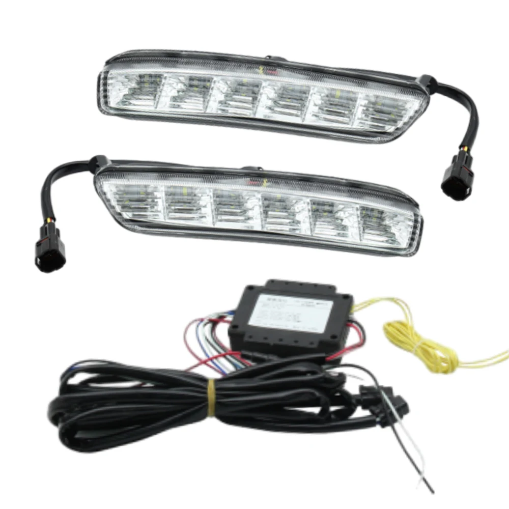 

Car Accessories Fog Lamp Frame Fog Light Daytime Running Light Amber White Fit For Toyota Vios Yaris 2017-2020