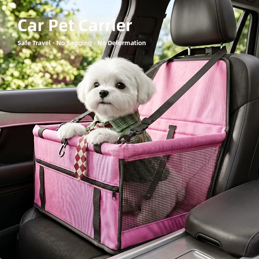 Breathable Mesh Car Pet Seat Cover Waterproof Dog Mat Anti Collapse For Small Pet Car Accessories