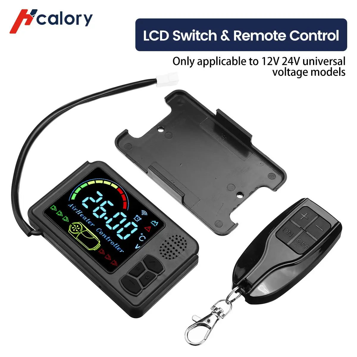 Hcalory Car Heater LCD Switch Remote Control No bluetooth Only applicable to 12V 24V universal voltage models