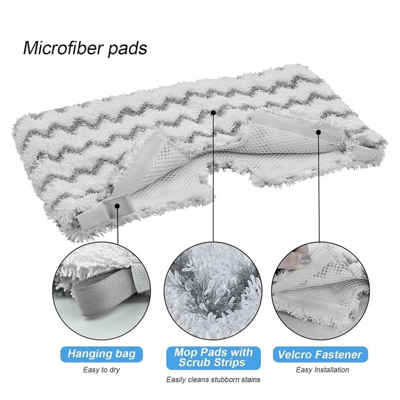 Steam Mop Replacement Pads For Shark S3500 Series S3501 S3601 S3501S S3601C Steam Pocket Mop Microfiber Scrub Mop Pads