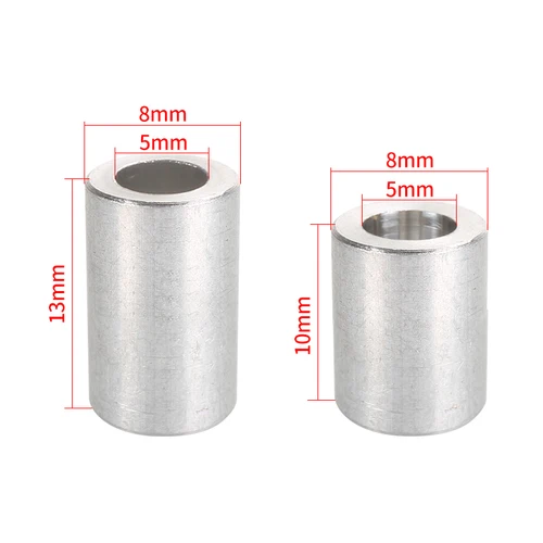 Imagen 2 del producto 40 Uds columna de aislamiento de polea junta de separación de rodamiento de impresora 3D espaciador de aluminio Openbuilds ranura en V Pilar separado cuarentena