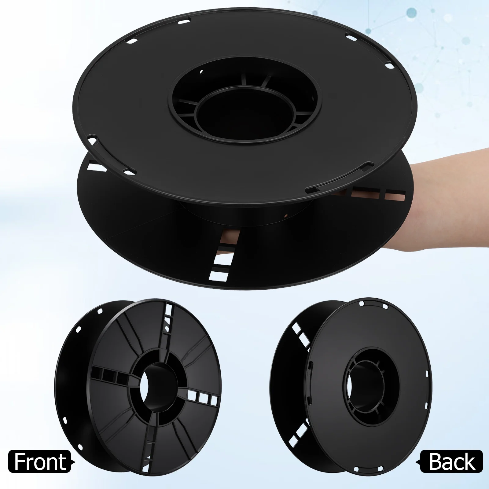 플라스틱 케이블 릴 88mm 컴팩트 내구성 코드 보관 정리함 캠핑 모터홈 연장 코드 스풀러 케이블 릴