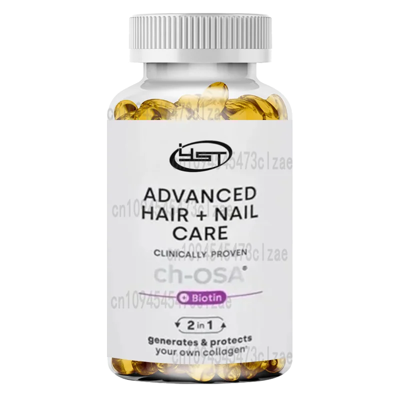 

Advanced Hair and Nail Skin Beauty Supplement - Containing ChOSA and Biotin Capsules 60 Capsule