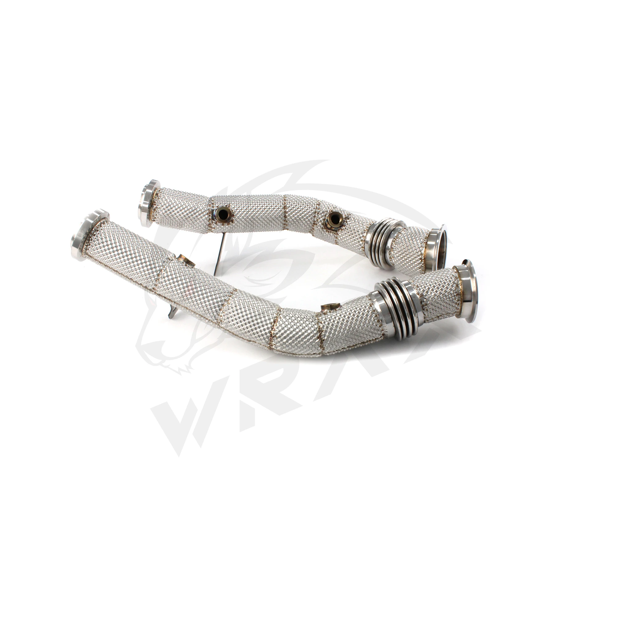 

WRAX Exhaust Downpipe for Mercedes-AMG C43 W205 SS304 Heat shield High Flow performance Lossless installation