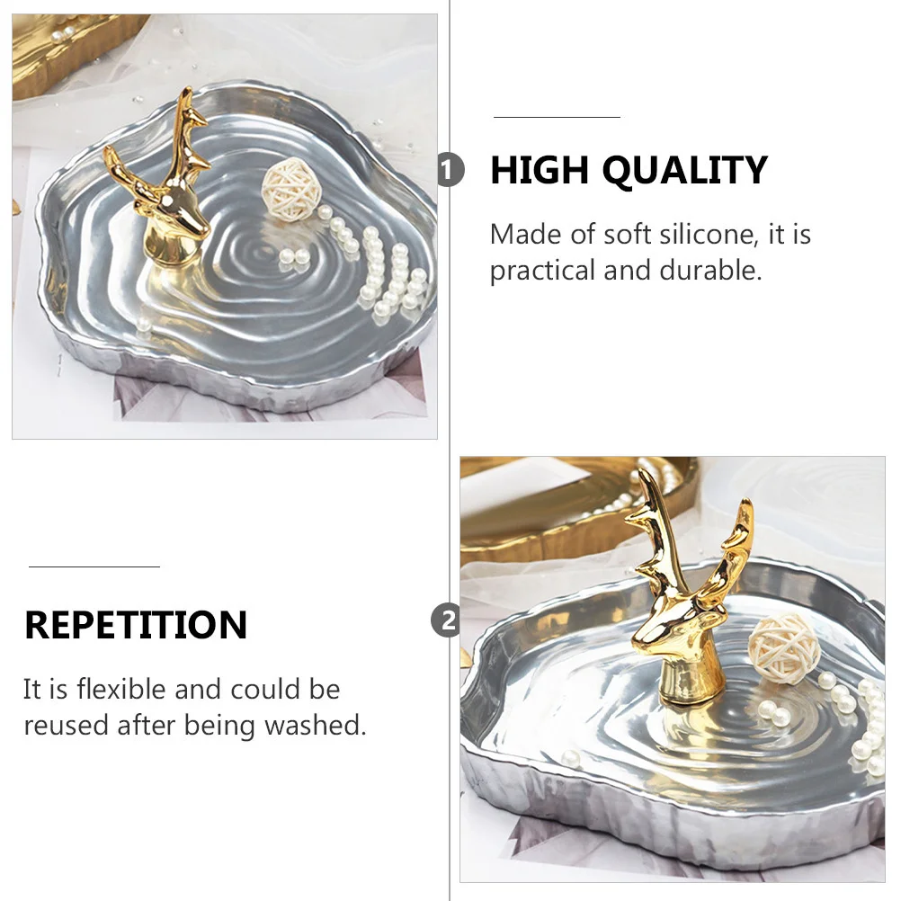 

1Pcs DIY Tree Stump Silicone Mold for Handmade Tray Plate Decor Tabletop Crafts Making Tool DIY Plate Mold Making Molds