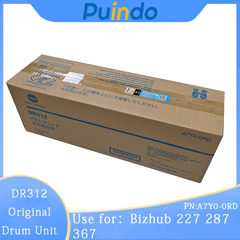 

DR312 Original New Drum Unit for Konica Minolta Bizhub 227 287 367 DR-312 A7Y0-0RD A7Y00RD