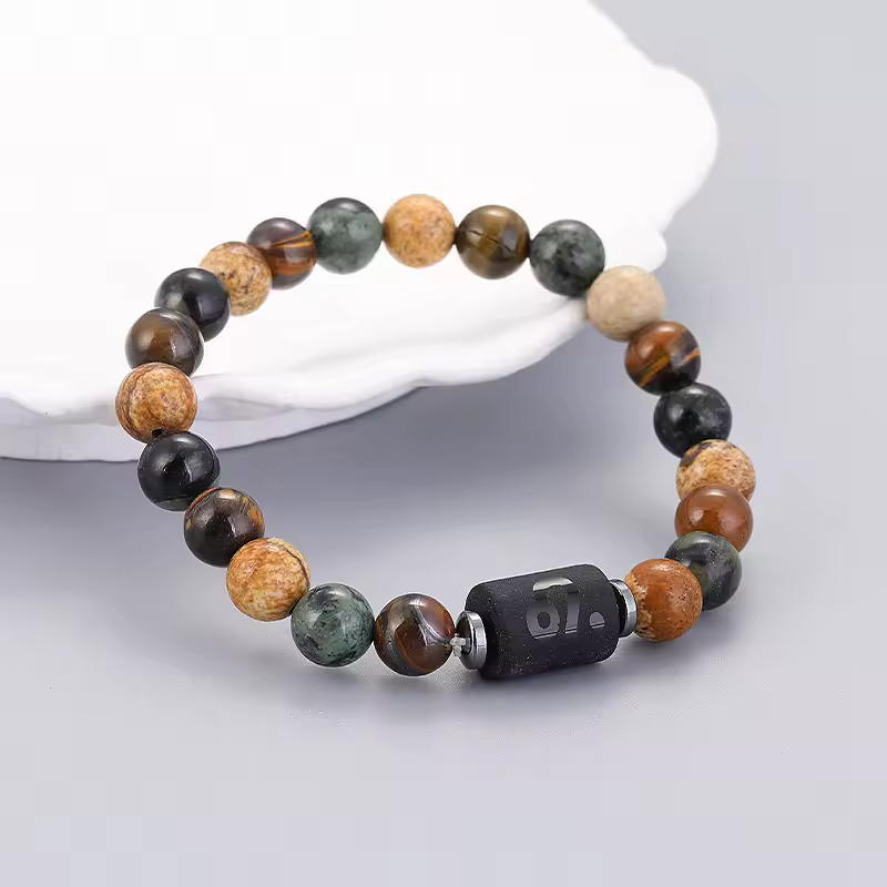 12 Zodiac Bracelets Natural Stone Cancer Virgo Leo Libra Bracelet Couples Friendship Gifts Bracelets jewelry pulsera hombre - Image 5