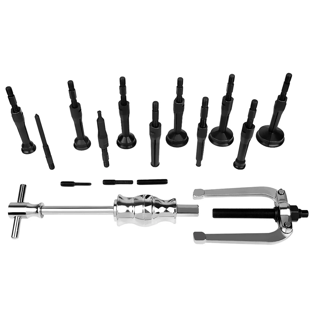 Podofo 16-teiliges Blindloch-Lagerabzieher-Set, Innenlager-Abzieher-Kit mit Hammer und Werkzeug zum Entfernen von Lagerläufen und Dichtungen