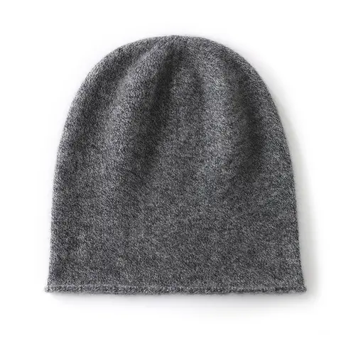 2024 Inverno Unisex 100 Cappelli di Cachemire All'aperto Casual Tenere Al Caldo di Colore Solido Cashmere Lavorato A Maglia Beanie Cappello Donne/Uomini Cappellini di Copertura