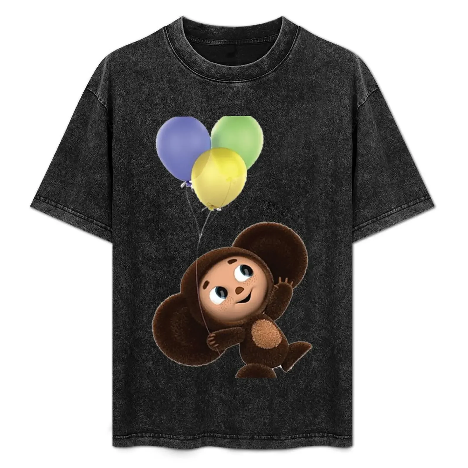 

Cheburashka T-Shirt tees graphic t shirts blacks Aesthetic clothing mens workout shirts