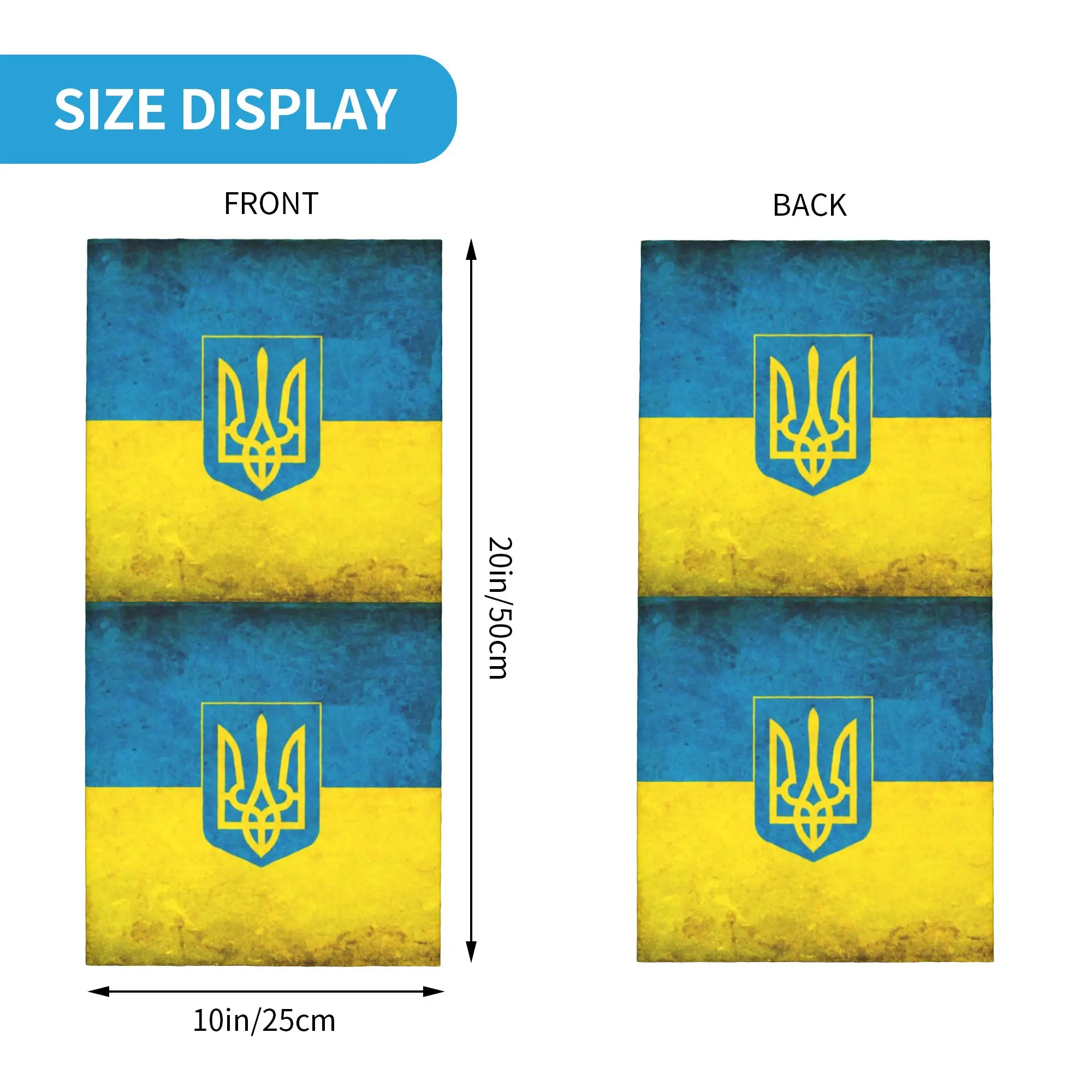 Coat Of Arms Ukraine Flag Winter Headband Neck Warmer Men Women Ski Cycling Tube Scarf  Face Bandana Gaiter