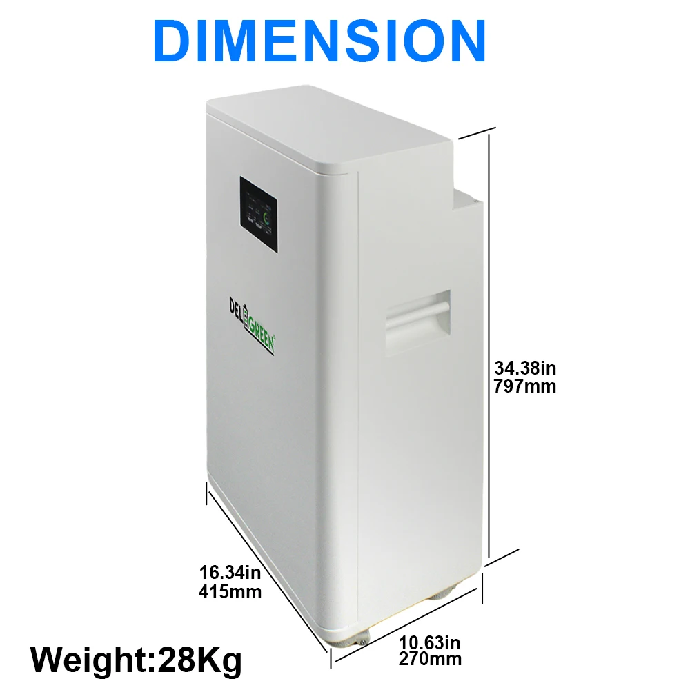 EU Stock 48V DIY Box for 16kWh LiFePO4 Battery Case with JK 16S 200A 51.2V DIY Kits 280ah 320AH BT 15Kwh Horizontal Stacked
