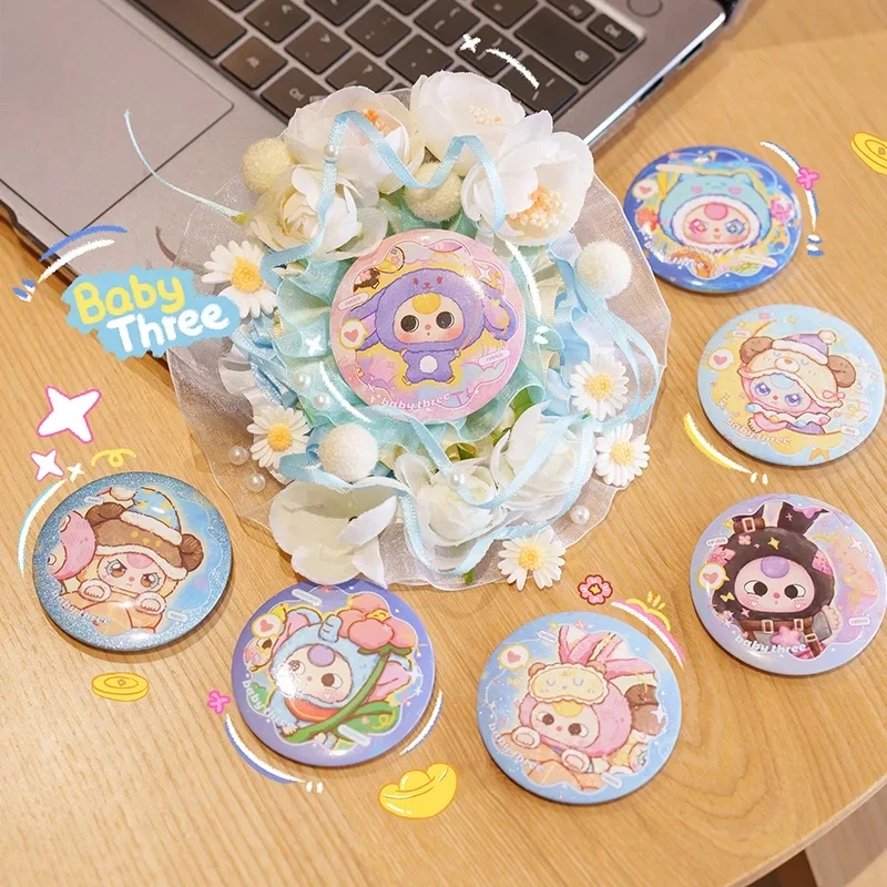 กล่องสุ่มของเล่น Baby Three Peripheral Surprise แบบสุ่ม ตุ๊กตาติดกระเป๋า ของตกแต่งน่ารัก ตุ๊กตา 400% รุ่นที่สอง รองเท้าตุ๊กตาน่ารัก