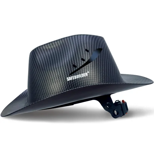 Imagen 1 del producto Casco de seguridad vaquero ANSI Z89.1 Clase C casco de ala completa ventilado para uso industrial de construcción al aire libre