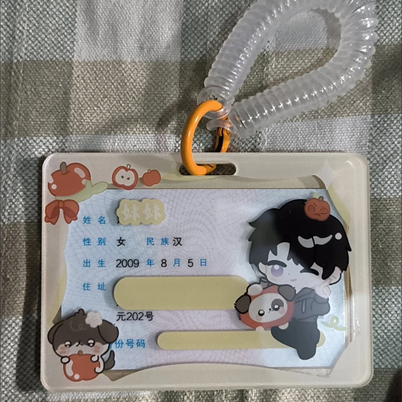 Держатель для удостоверений личности Love and Deepspace, акриловый держатель для удостоверений личности Xavier Zayne Rafayel ralayo Sylus Caleb, набор чехлов для карт доступа, держатель для банковского удостоверения личности