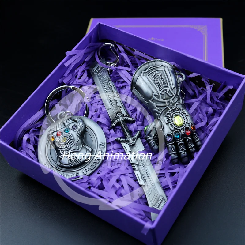 

New Arrivals Justice League Double-edged sword Infinity Gauntlet Sceptre Ring Gift Toy Trendy Collectible Ornament