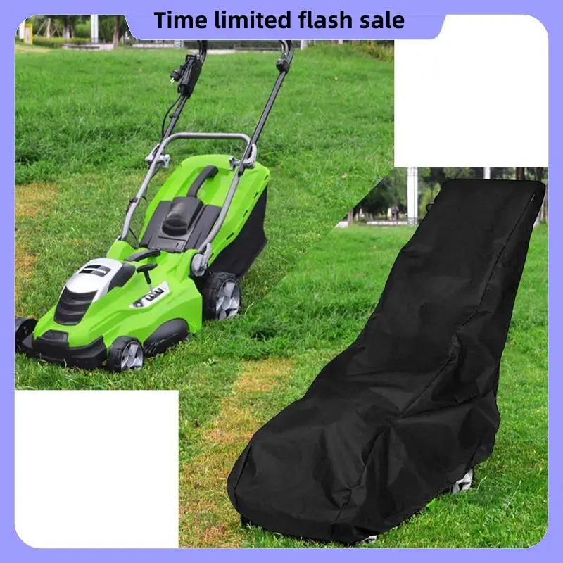 

A40T 2 Pcs 193X63.5X112cm Black Universal Waterproof Lawn Mower Rain Cover Garden Overall Size Drawstring Weather Protection