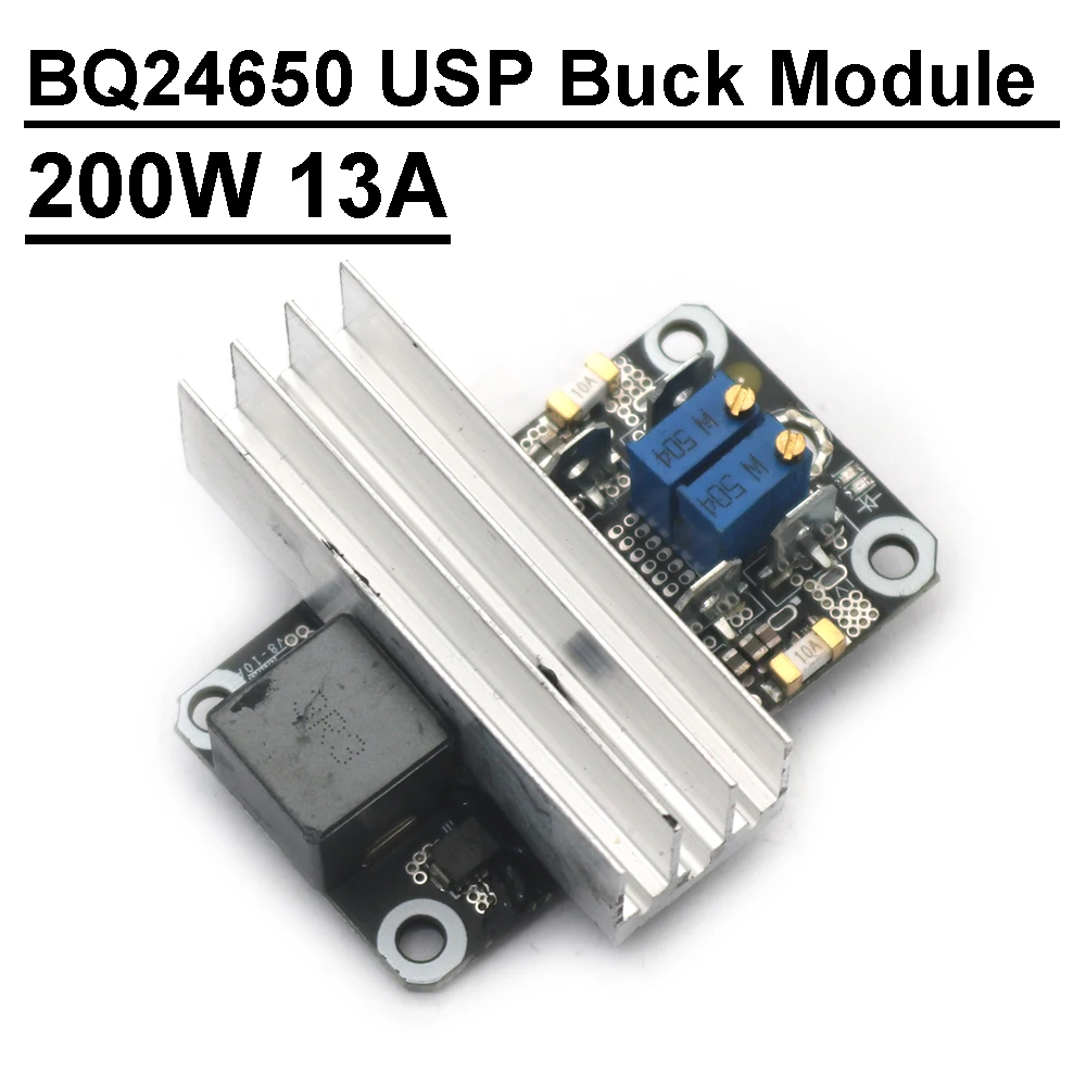 200W 13A BQ24650 Buck USP Solar MPPT Charging Module Step-down Adjustable Power Supply Lead-acid 3S 4S Lithium Battery charge