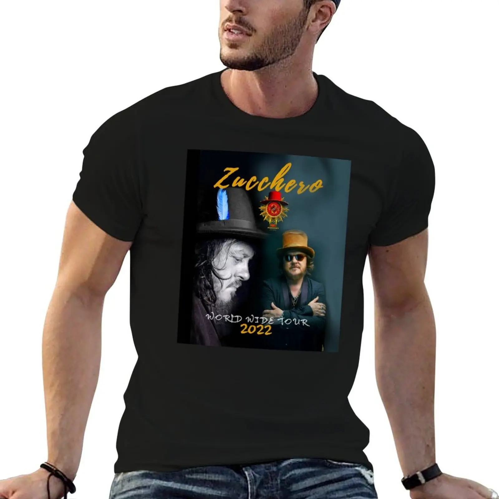 

Zucchero the Italian singer T-Shirt t shirts for man slim fit graphic t shirts for man T-Shirt