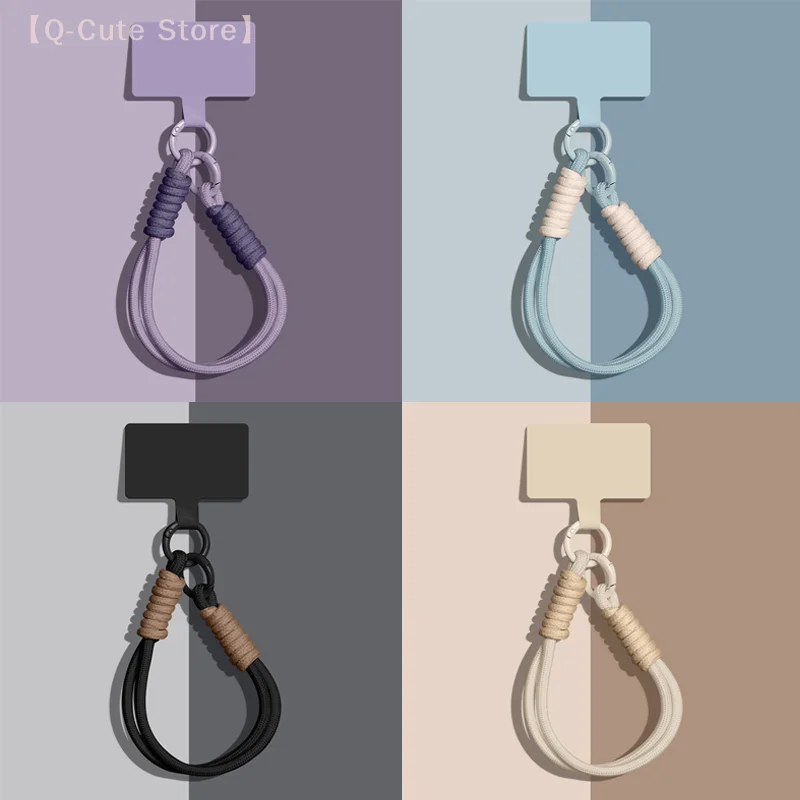 

Convenient Portable Wristband Bag Chain, One Piece Mobile Phone Lanyard Pendant, Solid Color Short Keychain.