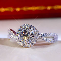 Huitan Bling Cubic Zirconia Rings Women for Engagement Wedding Luxury Silver Color Temperament Elegant Female Ring Party Jewelry
