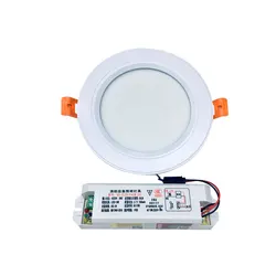 Certified Fire Power Supply Emergency Downlight Recessed LED Light with 90/180min Backup, AC85-265V, 3-24W