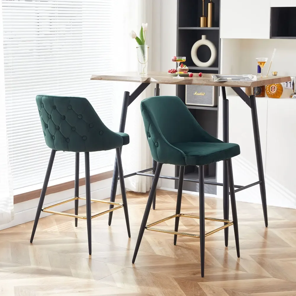 

Kitchen Counter Stools Home Bar Chair Backrest Mid Century Furniture Armchair Chairs Luxury High Taburete Alto Garden Barber